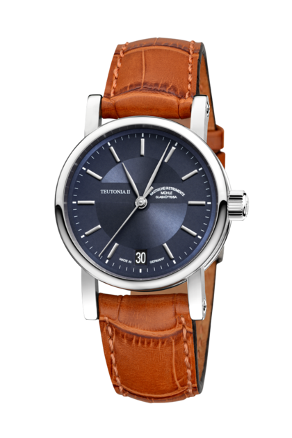 Mühle-Glashütte | Panova Blue Dial Watch | Textile NATO Strap