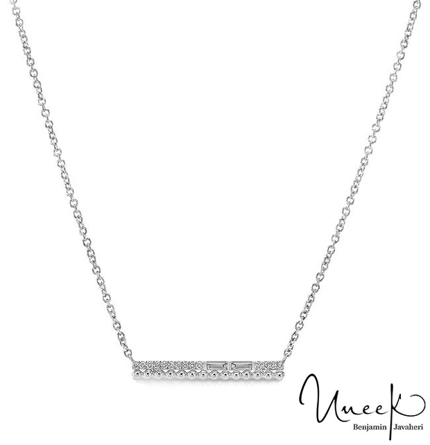 Uneek Diamond Necklace, in 14K White Gold Style NK23915AB
