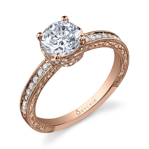 Sylvie Engagement Ring Rosemarie Classic Collection Style SY884