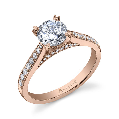 Sylvie Engagement Ring Nanette Classic Collection Style SY808
