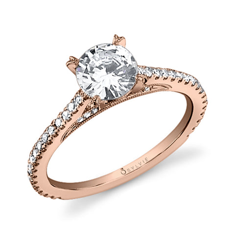 Sylvie Engagement Ring Jeanette Classic Collection Style SY471
