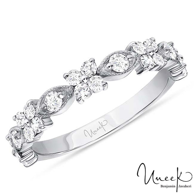 Uneek Us Collection Diamond Wedding Band, in 14K White Gold Style SWUS014BW