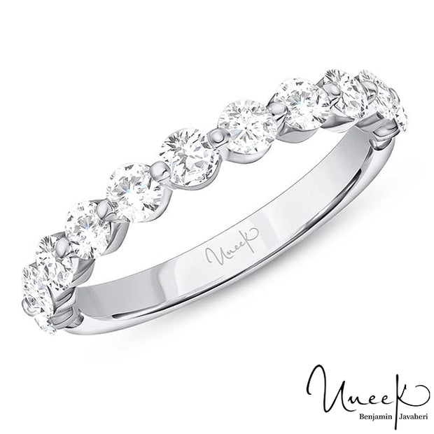 Uneek Us Collection Diamond Wedding Band, in 14K White Gold Style SWUS017BW-V1
